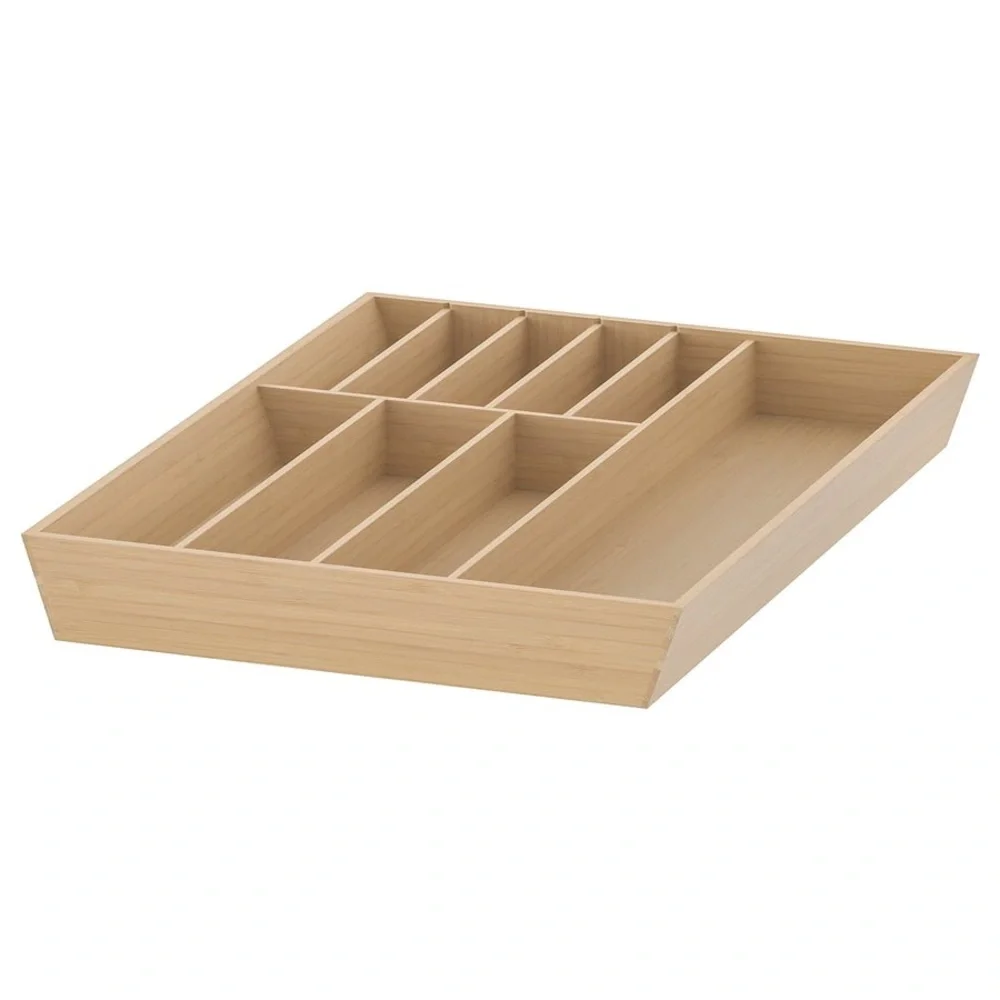 IKEA UPPDATERA Bamboo Flatware Tray Drawer Organizer 15x19.5”